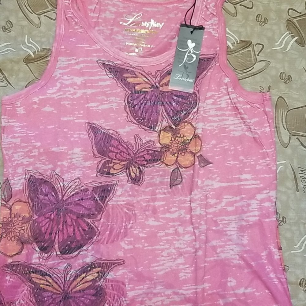 NWT Butterfly Tank top M/L